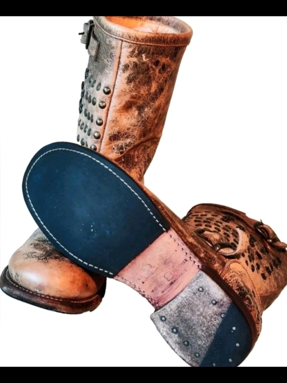 Bed Stu Womens 8.5 Distressed Rustic Wacky Boots